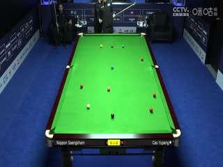 斯諾克世界公開賽64進(jìn)32 曹宇鵬5-3諾鵬·?？材?20240319