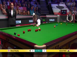 24-25賽季斯諾克世錦賽第一輪 肖恩·墨菲7-2丹尼爾·威爾斯（第一階段） 20250423