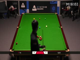 2025斯諾克英格蘭公開賽 賀國強(qiáng)4-3法拉赫·阿賈布 20250915