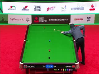 斯諾克世界大獎賽32進(jìn)16 杰克·利索夫斯基4-2張安達(dá) 20250304