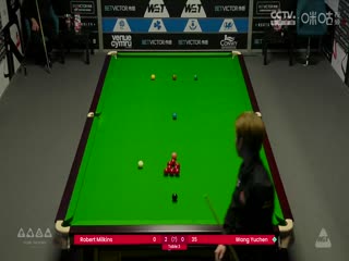 斯諾克威爾士公開賽資格賽 羅伯特·米爾金斯4-1王雨晨  20250204