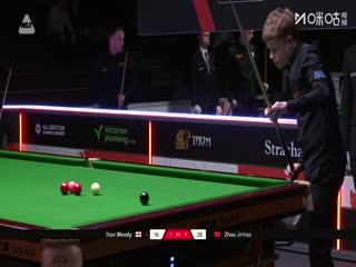 斯諾克英錦賽資格賽第二輪112進(jìn)80 斯坦·穆迪6-1周金豪 20251124